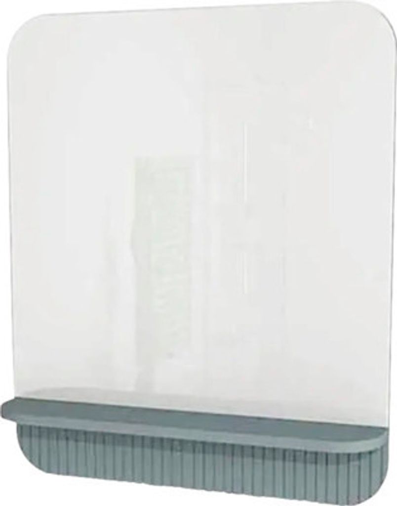 Badspiegel mit Ablage Devo Gloria 2.0 86x86x14 cm Fjord geriffelt GL2-LUPL86-2-F72