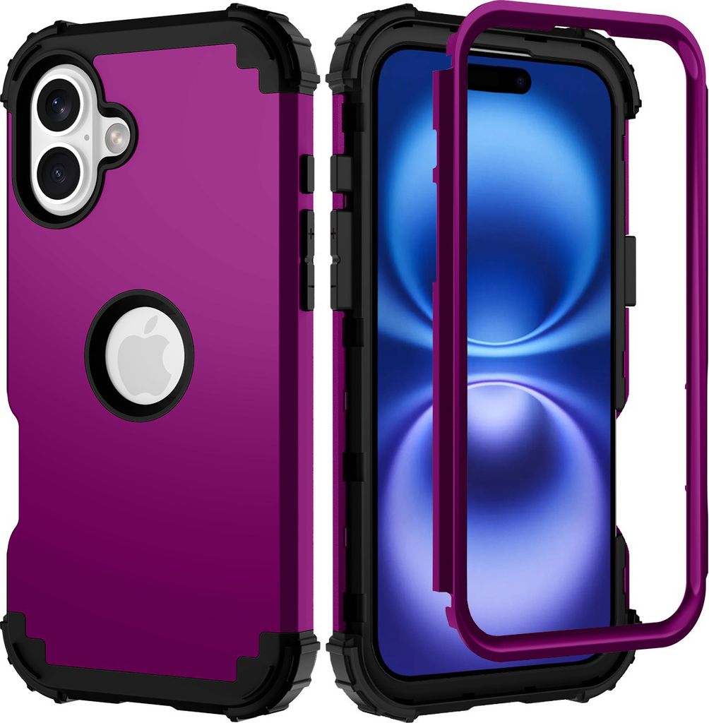 Handyhülle für iPhone 16 Plus Hybrid 3 in 1 PC TPU Produktbild 