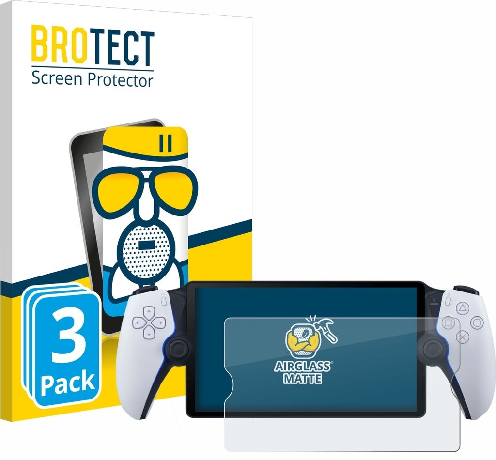 3x BROTECT Entspiegelungs Schutzglas für Sony Playstation Portal Schutzfolie Panzer Folie Glas Display Schutz matt