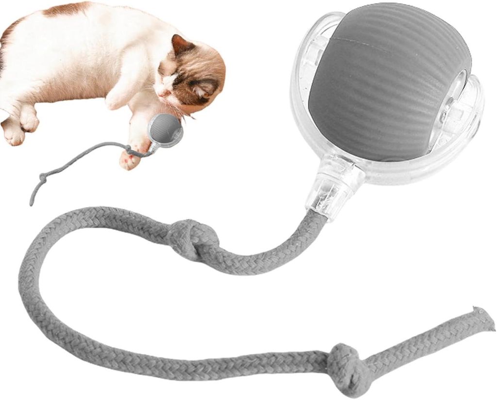 Interaktiver Katzenball mit USB-C Ladefunktion – Produktbild 