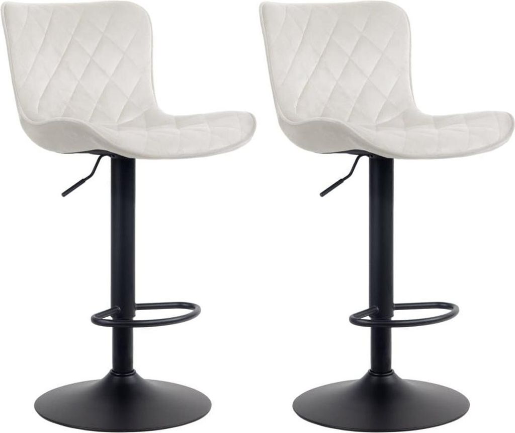 Set mit 2 Luxus-Barhockern – exklusive Hocker – maximaler Komfort, höhenverstellbar