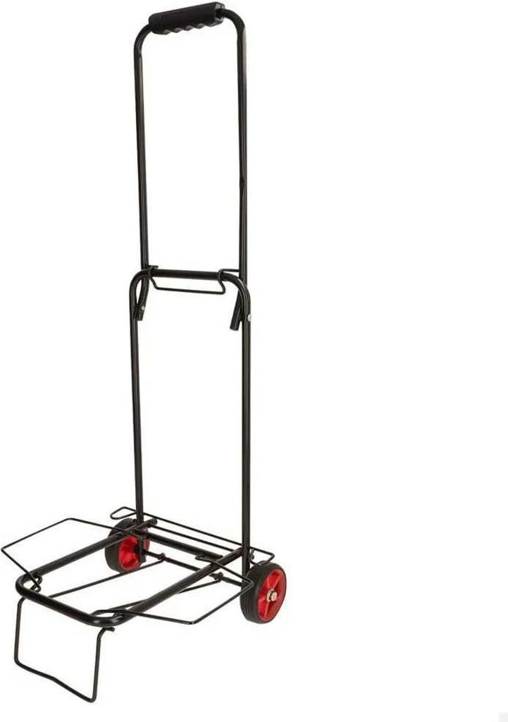 Aktive 62376 Faltbarer Strandwagen 30x35x87 Cm Schwarz Schwarz One Size