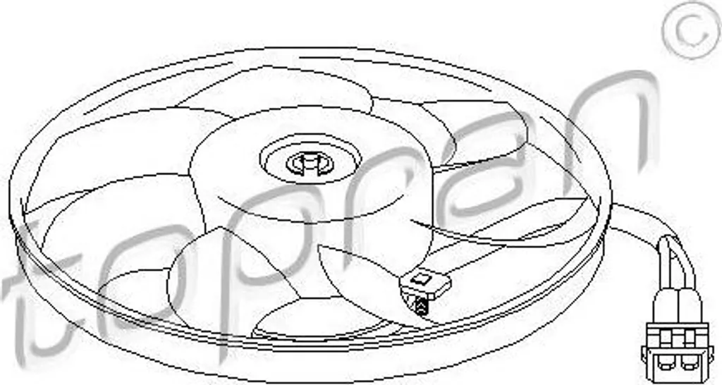 Ventilateur moteur électrique pour circuit de refroidissement 1019856