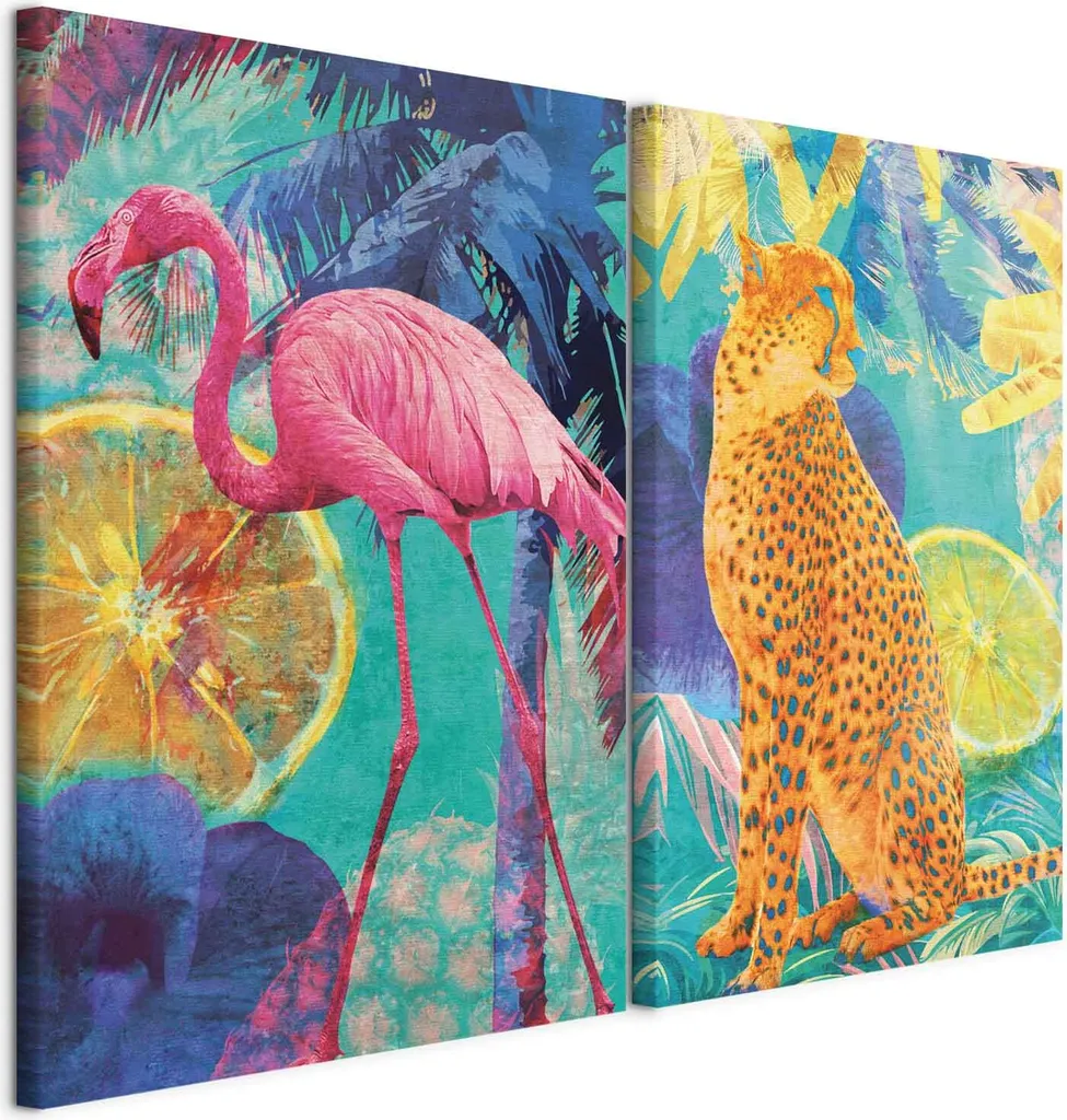 Decorazione Murale XXL Murando Tropicale 120x90cm per Ufficio e Casa