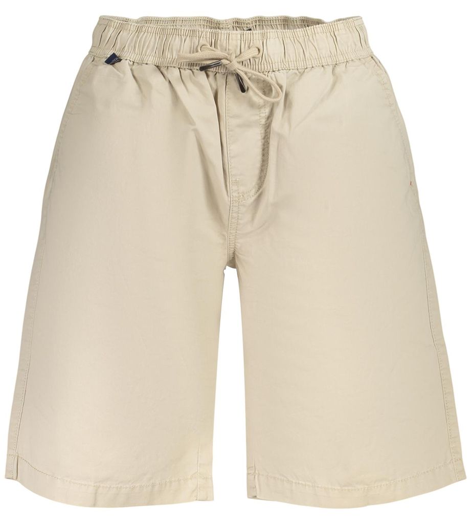 Herren Bermuda-Shorts Beige aus Norwegen mit Kordelzug-Bund