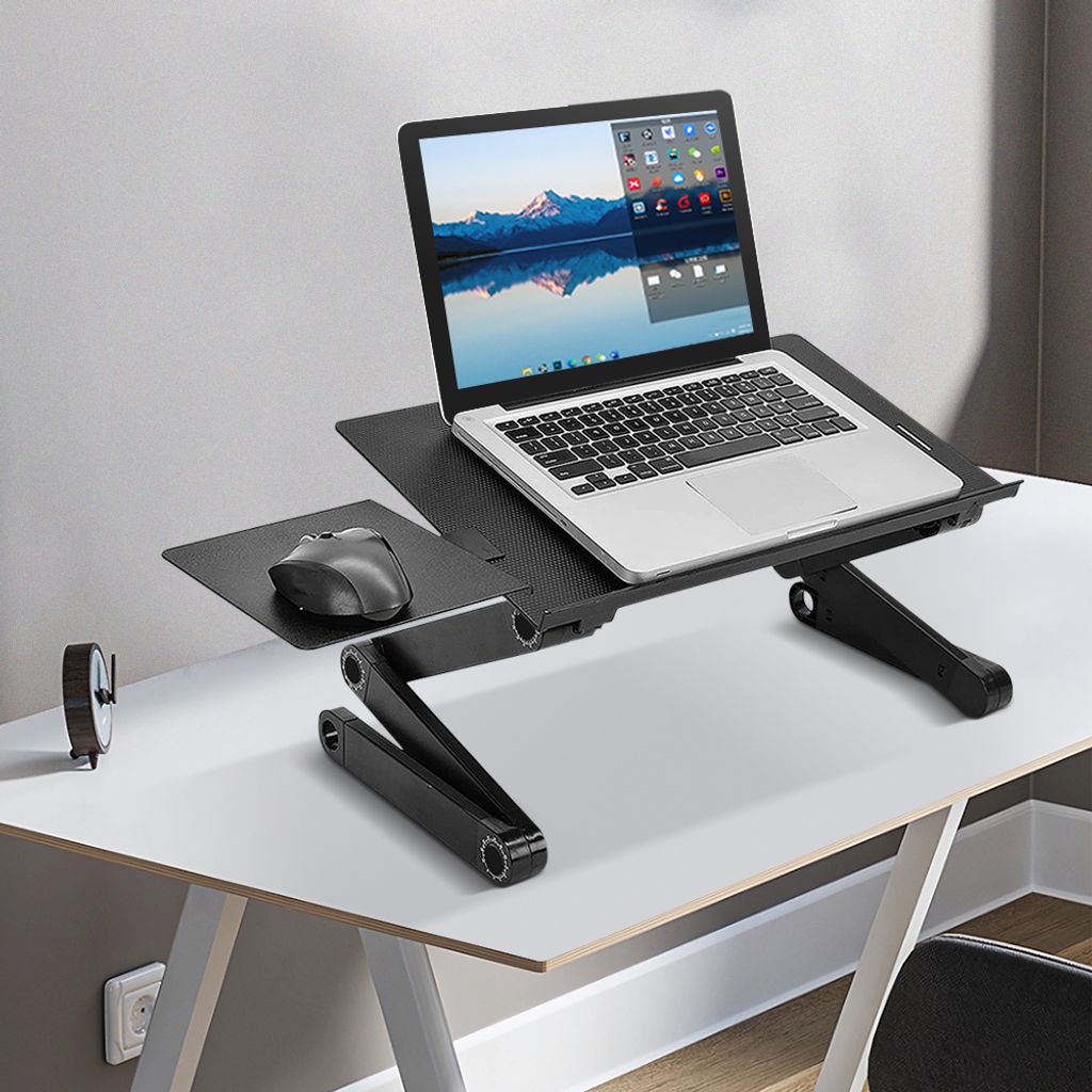 Table d'ordinateur portable Table de nuit Plateau de lit Image du produit 
