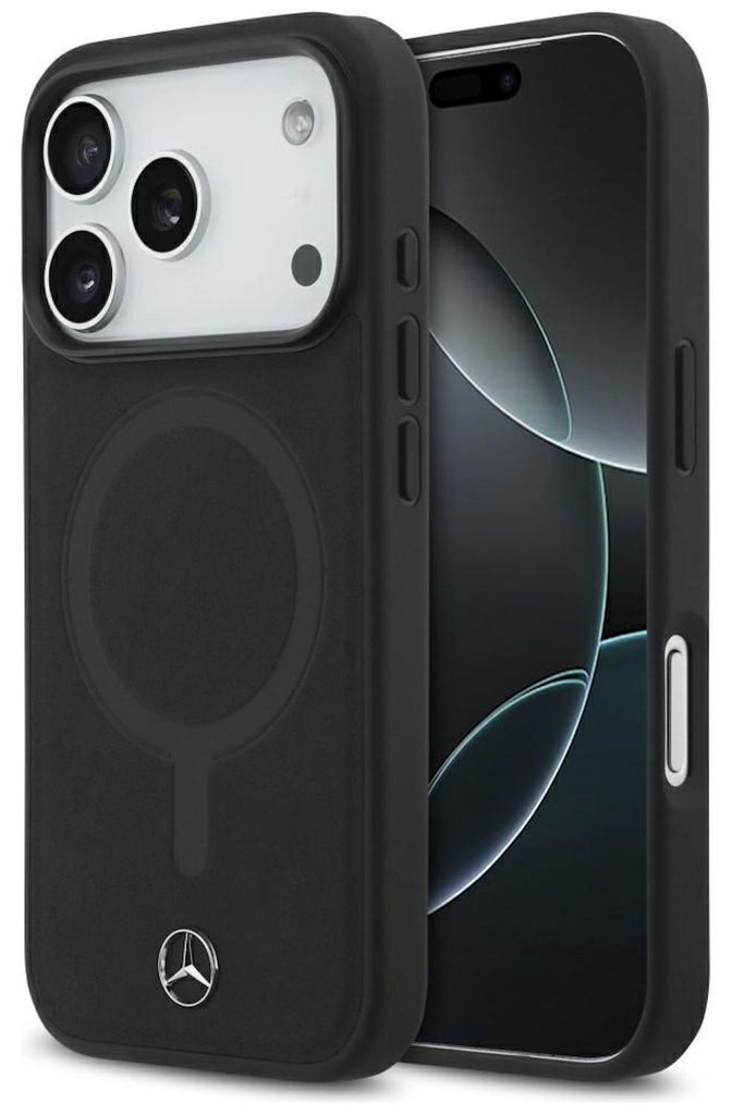 Etui Mercedes Plain Smooth Leather Magsafe Do Iphone 17 Pro Zdjęcie produktu 