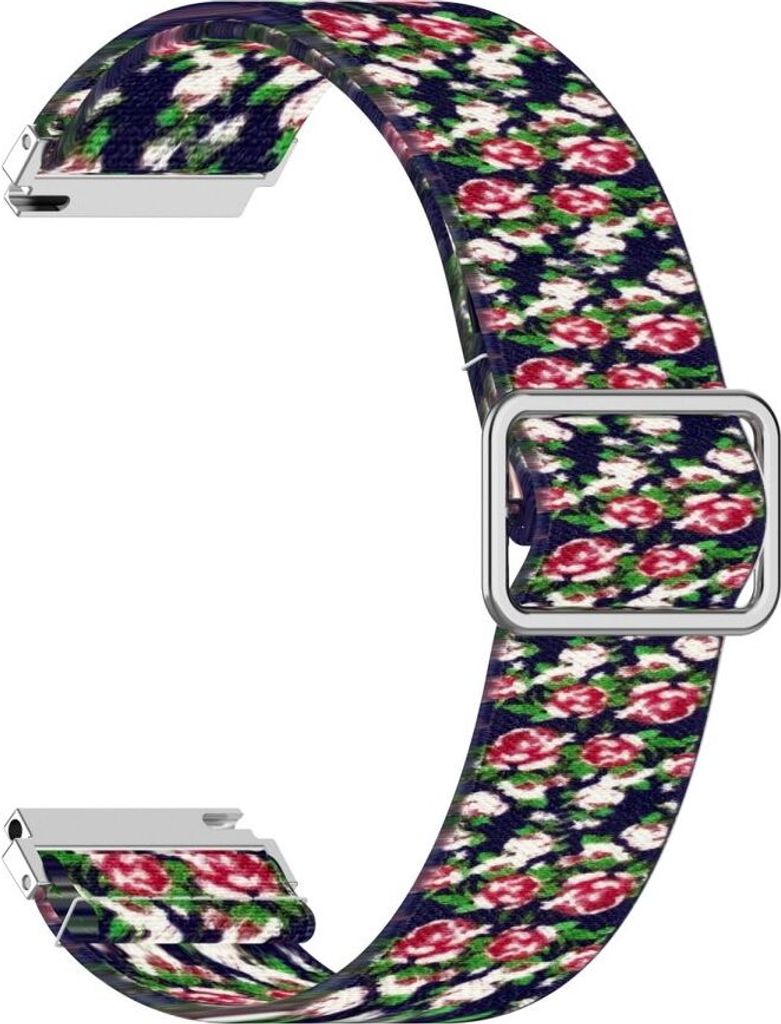 Smartwatch Armband Armbänder 20 mm für Samsung Galaxy LG Watch Honor Garmin, Farbe:Blaue Rose