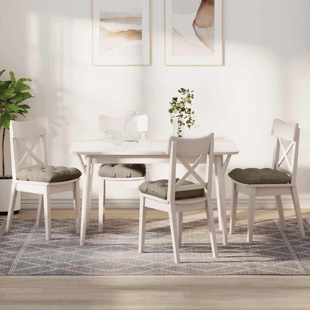 Best Möbel Sitzkissen 4 pcs Taupe 40 x 40 cm Mikrofaserstoff - Gartenmöbelauflagen CC230136