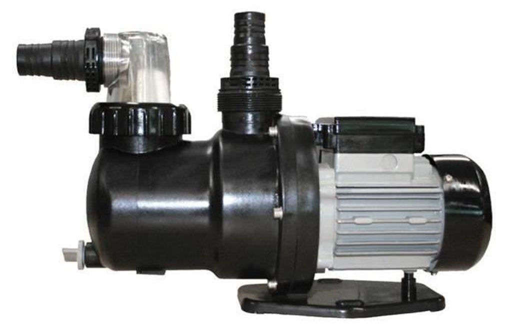 Selbstansaugende Kreiselpumpe, 0,75 CV, 550W, Max. 9,5m3/h, Integrierter Vorfilter mit transparentem Deckel, Für Pools bis 65m3