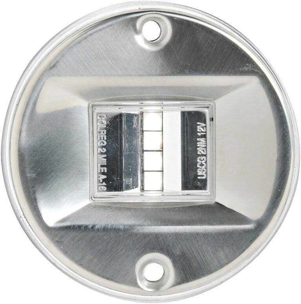 Feu de Navigation Arrière pour Bateau - Signalisation 135° Inox Poli LED