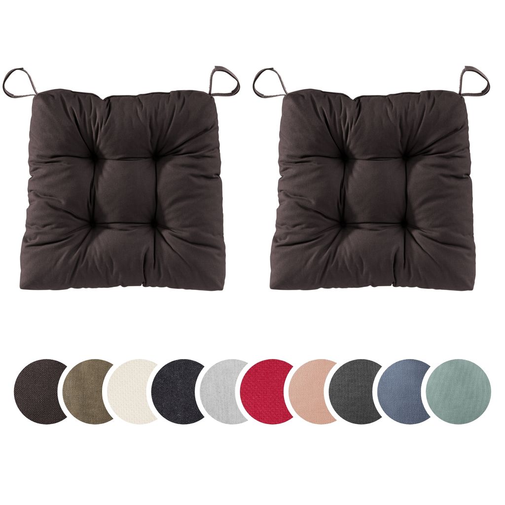 sleepling – 2er Set Stuhlkissen, Sitzkissen, für Indoor und Produktbild 