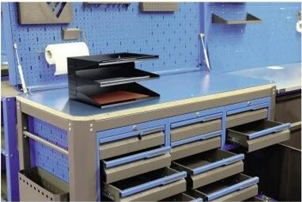 Station de tri 3 compartiments en acier noir DURABLE - Design robuste