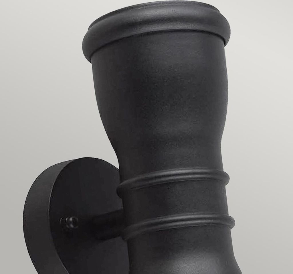 Elstead Malvern LED Außen-Wandleuchte GU10 2-fach Schwarz Produktbild 2