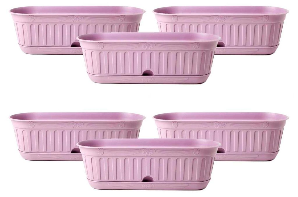 Etika Big - Lot de 6 jardinières, couleur lavande Image du produit 