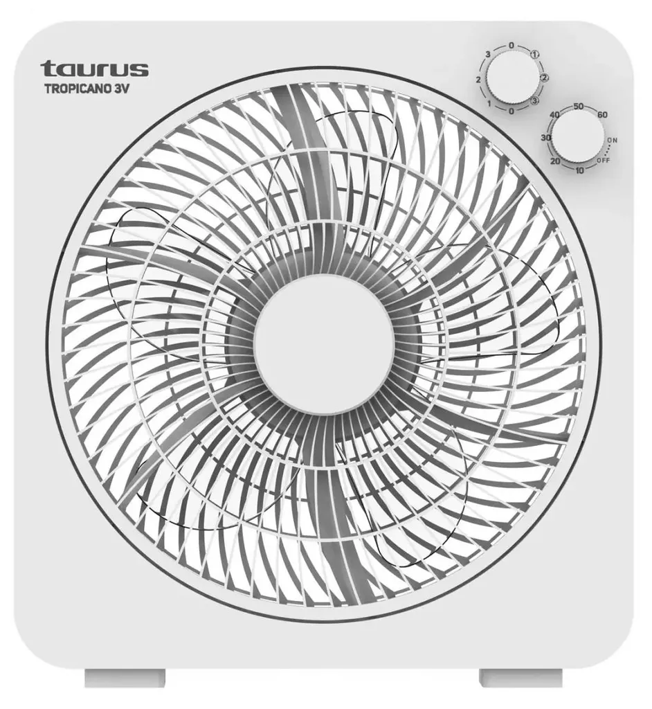 Ventilateur de Table Taurus Alpatec 30cm 35W Blanc 3 Vitesses Silencieux