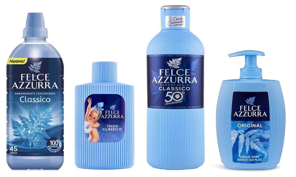 PAGLIERI Felce Azzurra Weichspüler Badezimmer Set Duftende Produktbild 