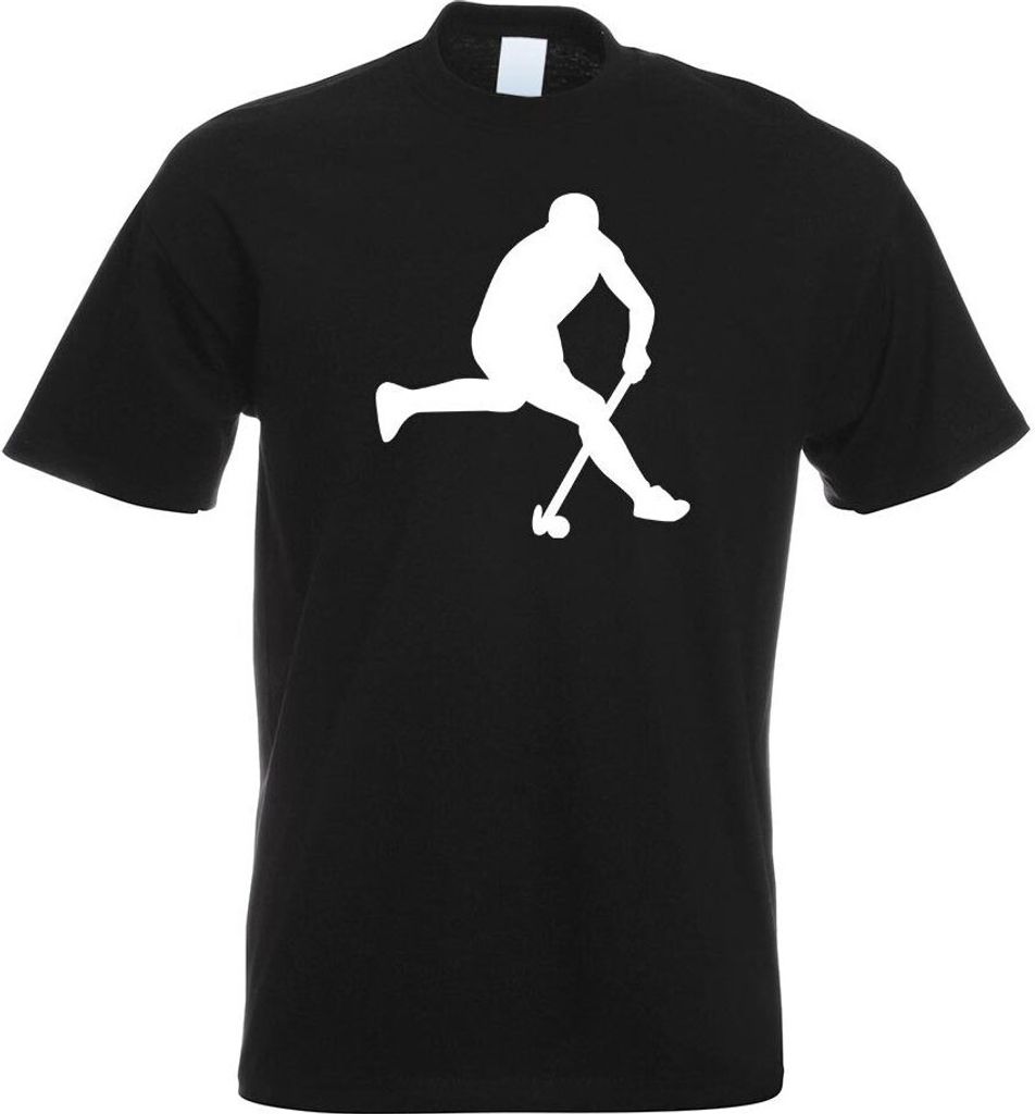 Kiwistar - T-Shirt - schwarz - Hockey Ball Sportler Figur Motiv Bedruckt Funshirt Design Print - mit Motiv Bedruckt - Funshirt Design - Sport - Fre...