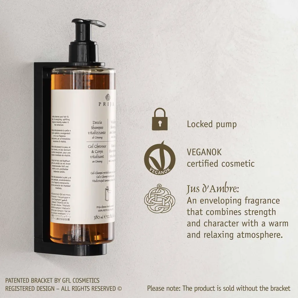 Trattamento Tonificante PRIJA al Ginseng 5x380ml - Shampoo Doccia 2in1 - 11
