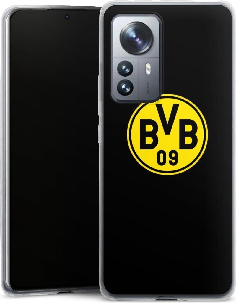 DeinDesign Slim Hülle für Xiaomi 12 Pro 5G Silikon Case Ultra Dünn Handyhülle BVB Borussia Dortmund Logo