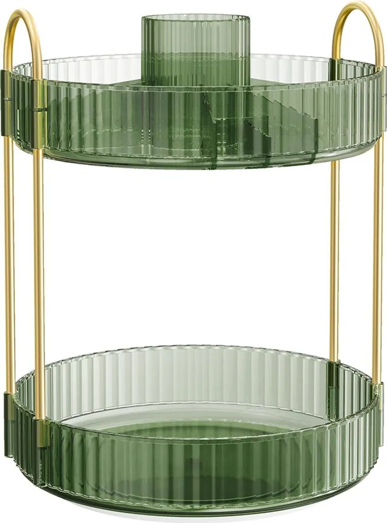 Organisateur de maquillage pivotant - Présentoir cosmétique transparent