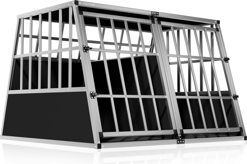 CADOCA® Hundetransportbox Aluminium Hundebox Kofferraum Produktbild 6