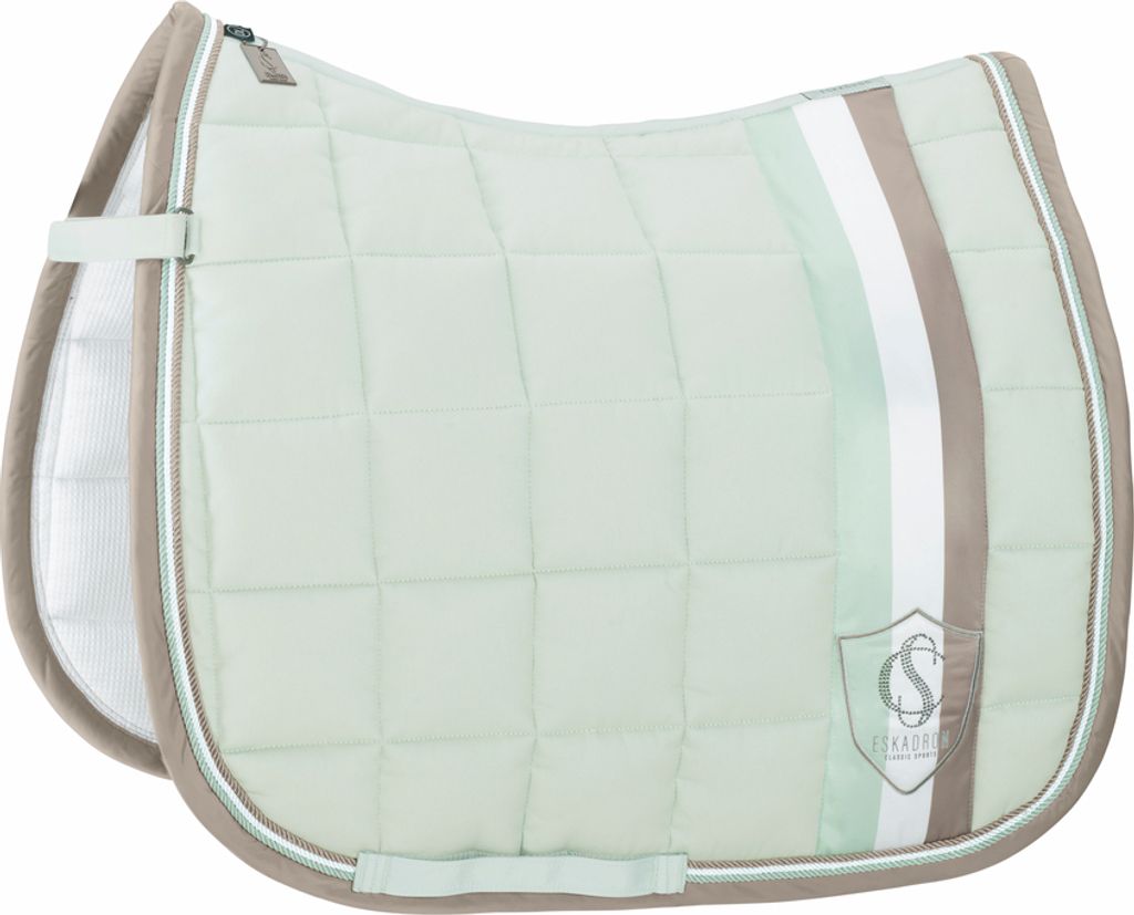 Eskadron Schabracke Big Square Baumwolle powder green Classic Sports 24, Größe:VS