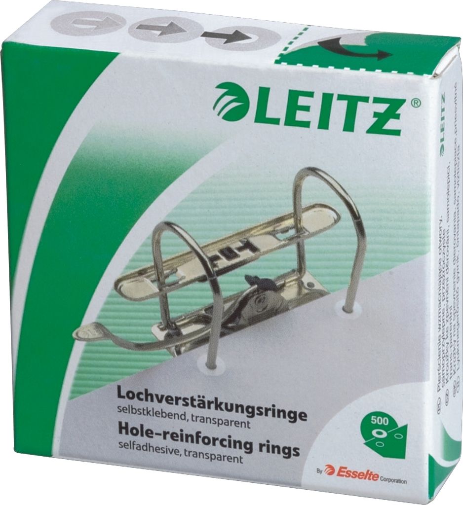 Leitz - Verstärkungsringe Leitz 1706 Plastik | Packen Sie ein 500 Stück | 10 Stück