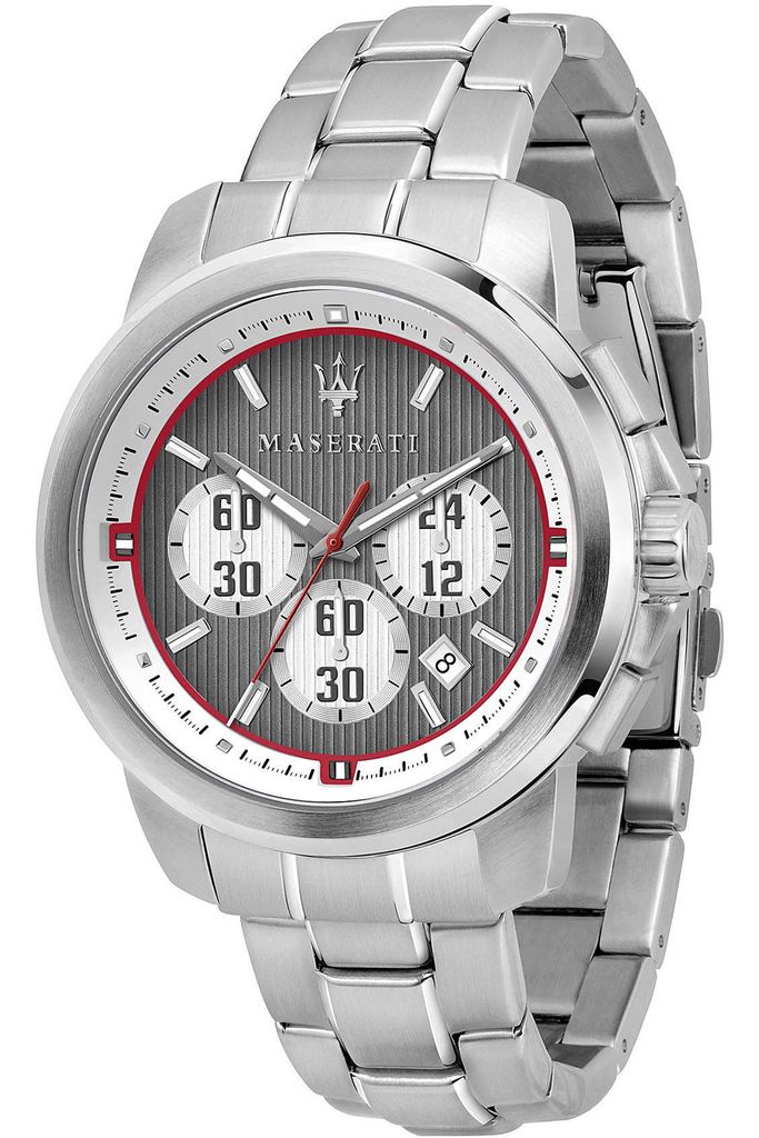 Maserati 8873637003 Herren-Armbanduhr, Edelstahl-Gehäuse, Metall-Armband