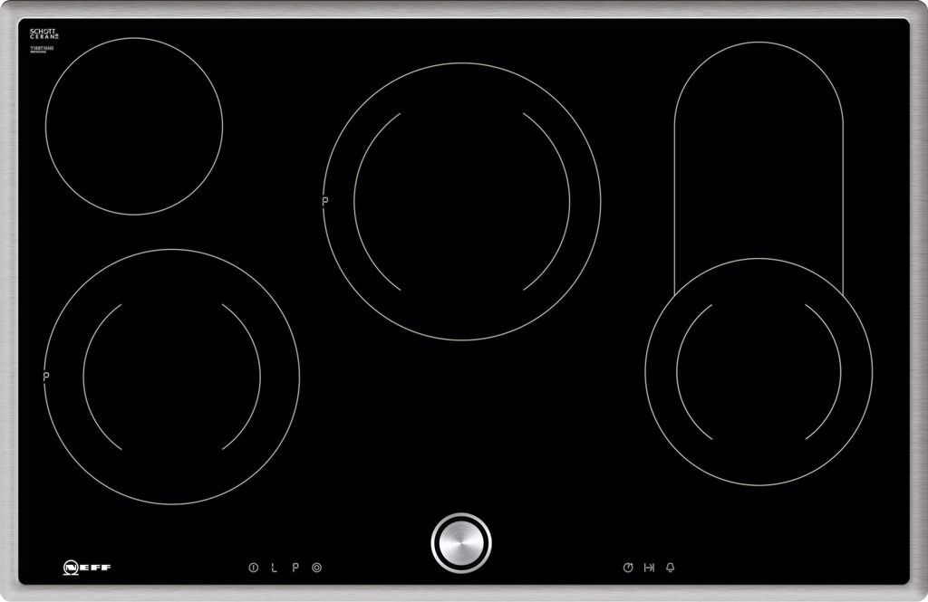 Neff T18BT16N0, Schwarz, Integriert, 80 cm, Keramik, Glas, Produktbild 