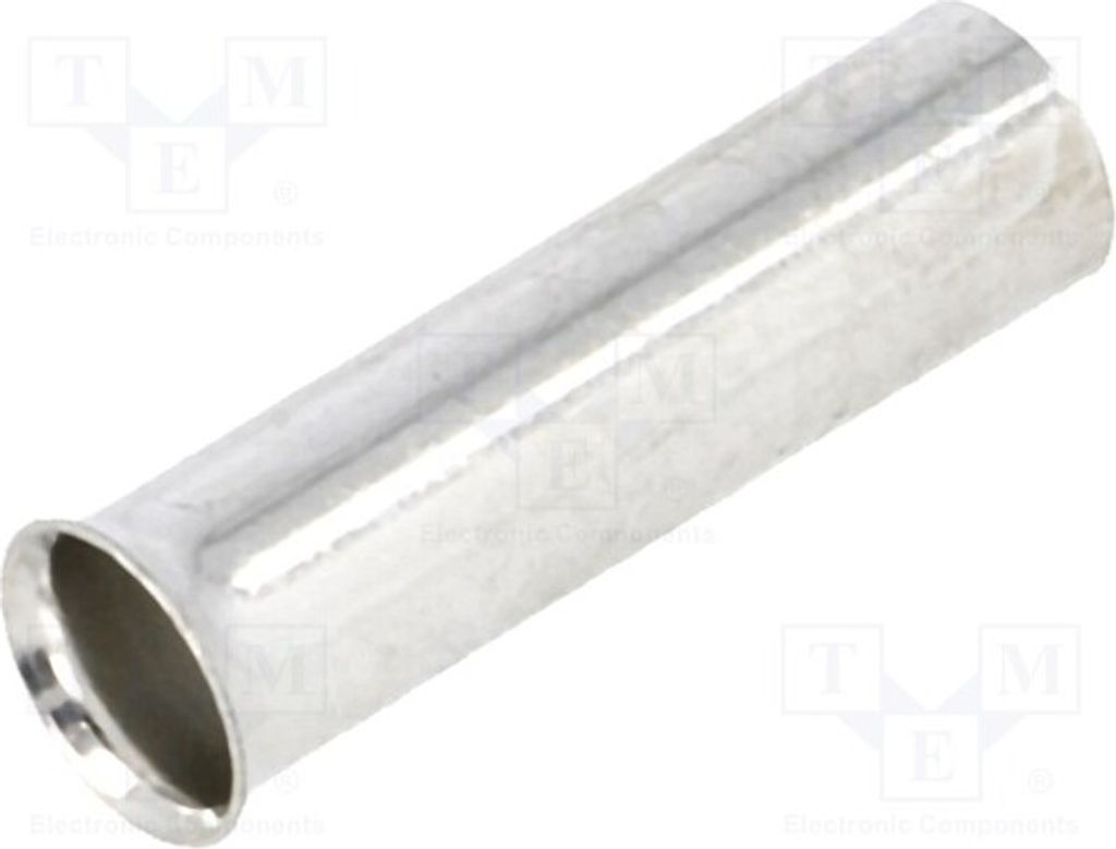 50x Kabelschuh: Hülse unisoliert 6mm2 15mm Kupfer verzinnt 10AWG BM 01511 Bootlace