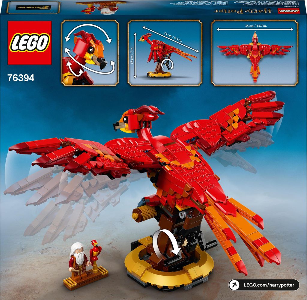 LEGO 76394 Harry Potter Fawkes, Dumbledores Phönix, Produktbild 8