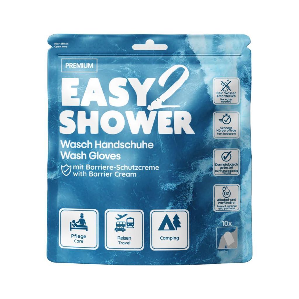 Easy2shower umývacie rukavice s ochranným krémom 10 ks Obrázok produktu 