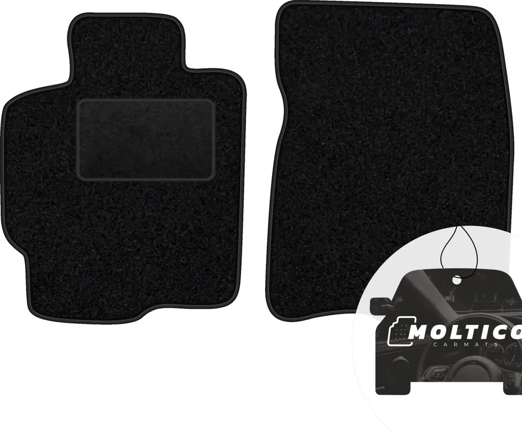 Tappetini Auto In Velour MOTOS Strike Per Mazda 5 I (2005-2010) – Set 5 Posti – Colore Bianco – Antiscivolo E Spessi 7mm