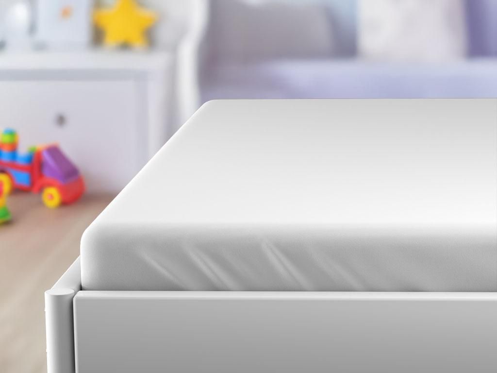 Kinderbettlaken Jersey Weiß 70 x 140 cm Produktbild 
