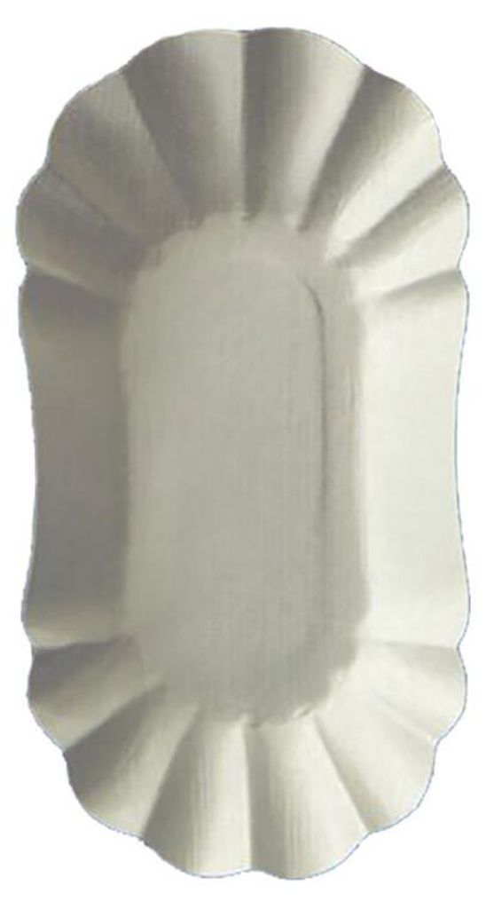 250 Pappschalen oval FF 17,5x10,5x3 cm weiß – Pommesschalen Produktbild 