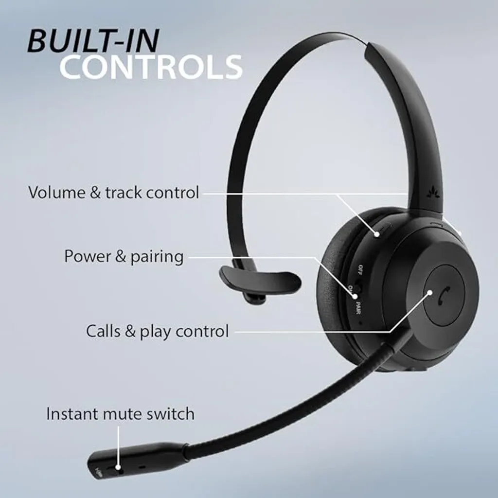 Casque Bluetooth pour Télétravail et Appels PC avec Micro Performant - 2