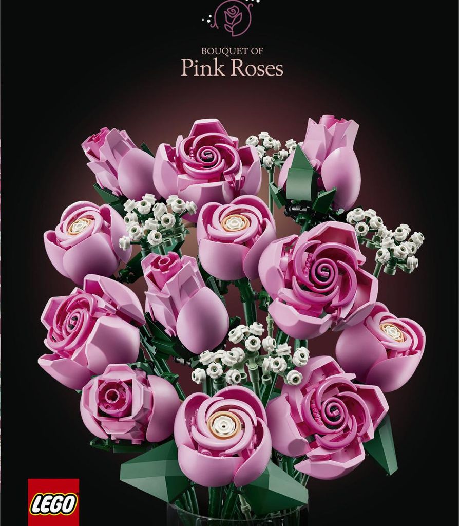Botanicals: mazzo di rose rosa Immagine del prodotto 