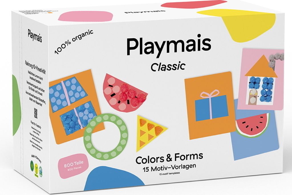 PlayMais Bastel Kreativität Bastelset Classic 800 Colors & Forms Farben & Formen ab 3 Jahren 160961