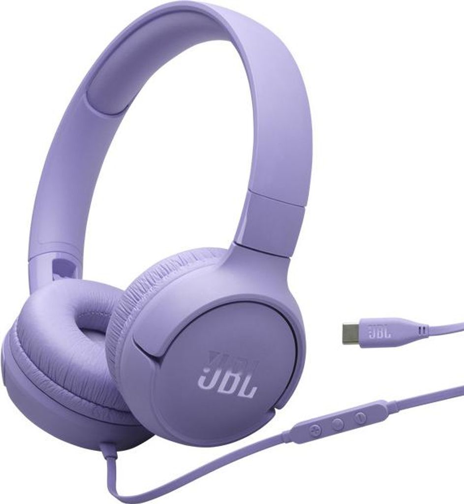 JBL Tune 520 USB-C káblové slúchadlá fialové Obrázok produktu 