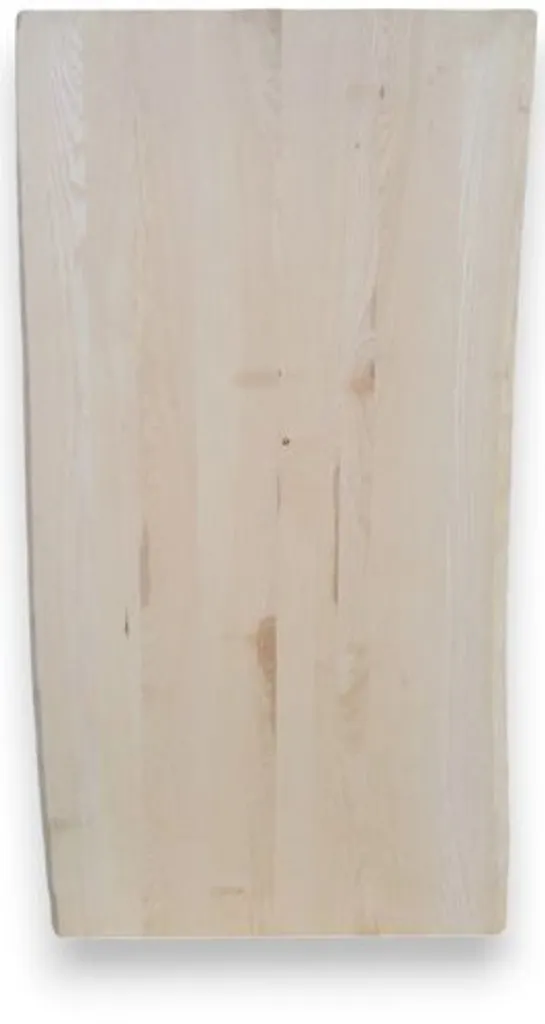 Panneau massif frêne 120x70cm avec chants naturels en bois véritable