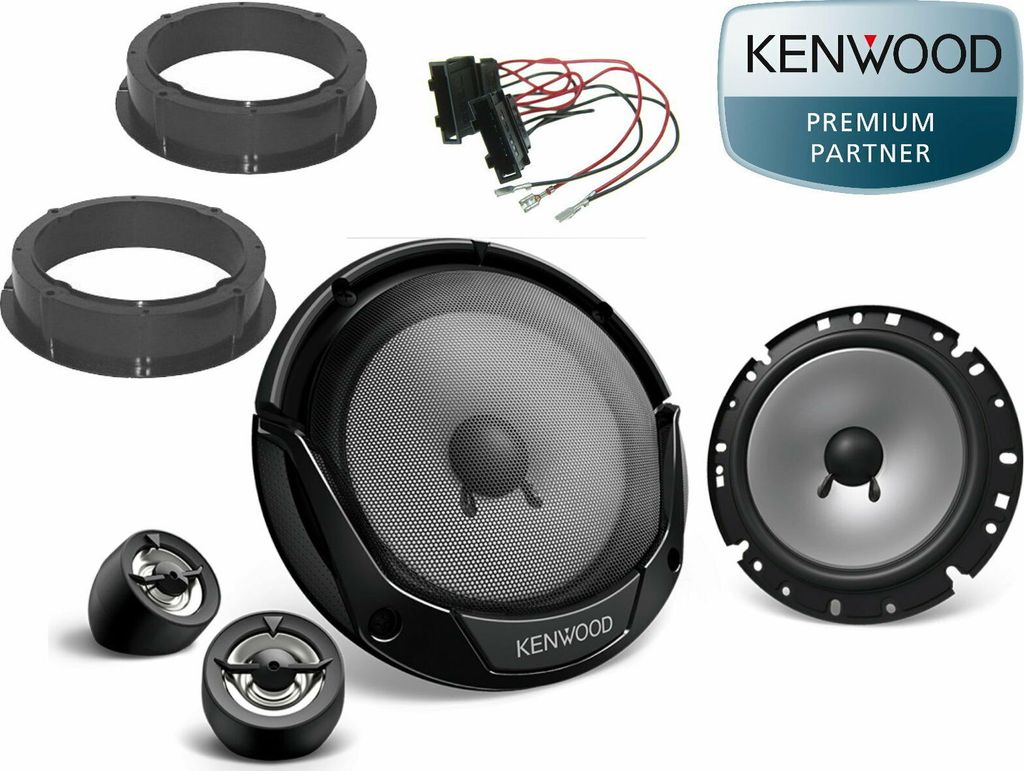 Kenwood Lautsprecher Einbau Set Tür vorne passend für Seat Mii ab 2011