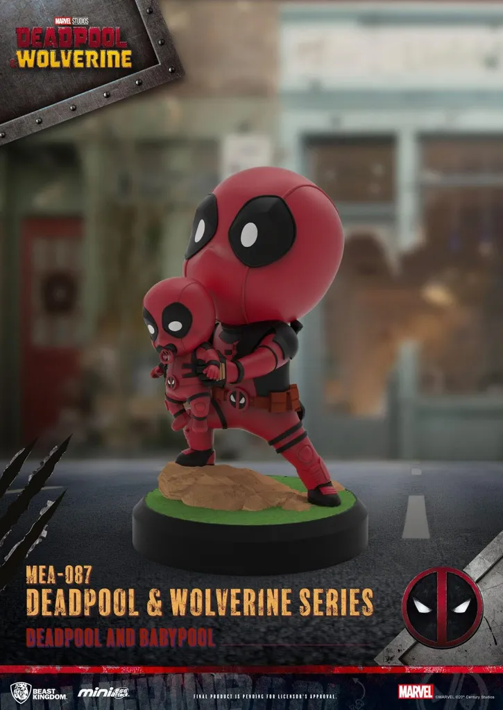 Set de Figurines de Collection Deadpool & Wolverine Marvel Série MEA 8cm