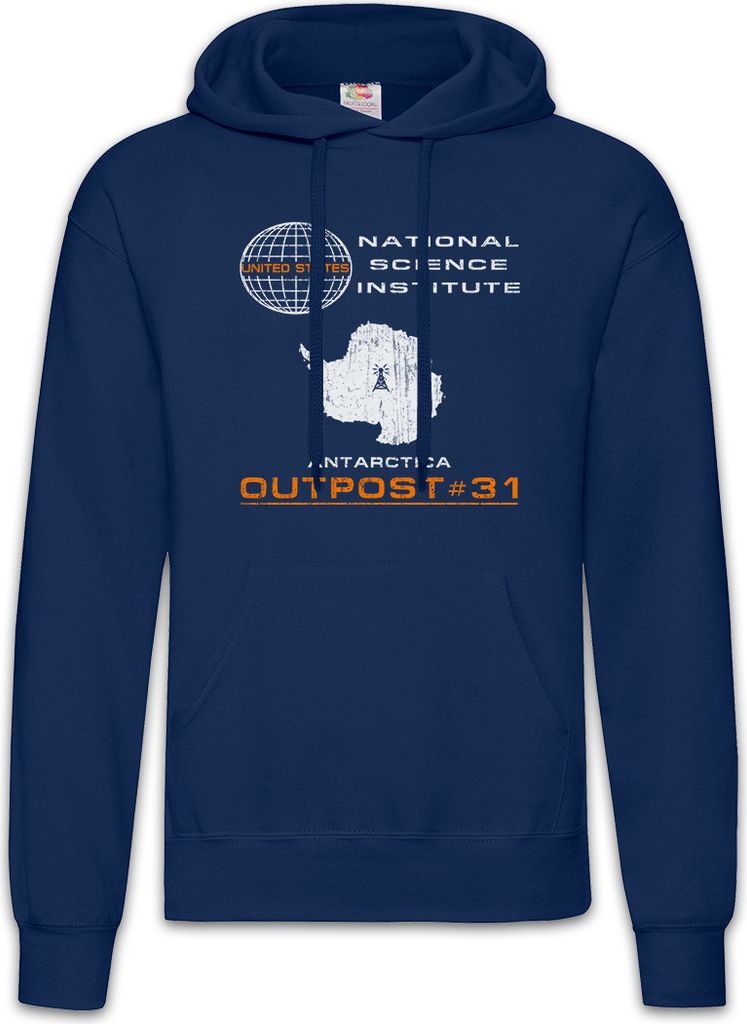 Urban Backwoods Outpost 31, Herren Hoodie, Farbe: Navy, Größe: XL