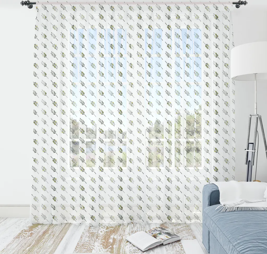 Cacher un Mur Vide avec la Tapisserie Vert Olive ABAKUHAUS 220x274 cm