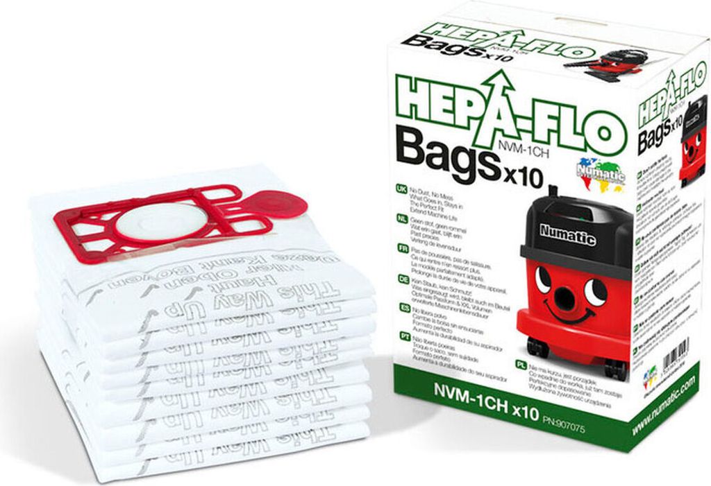 10 sáčků do vysavače Numatic HEPA-FLO NVM-1CH Obrázek produktu