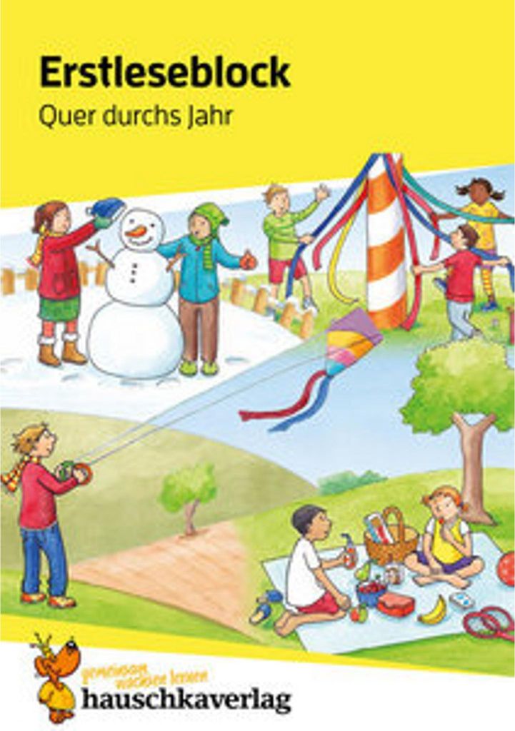 Lesen lernen 1. Klasse für Jungen und Mädchen - Quer durchs Jahr: Jahreszeiten-Geschichten: Mit Silben lesen für Erstleser ab der Vorschule (Üb...