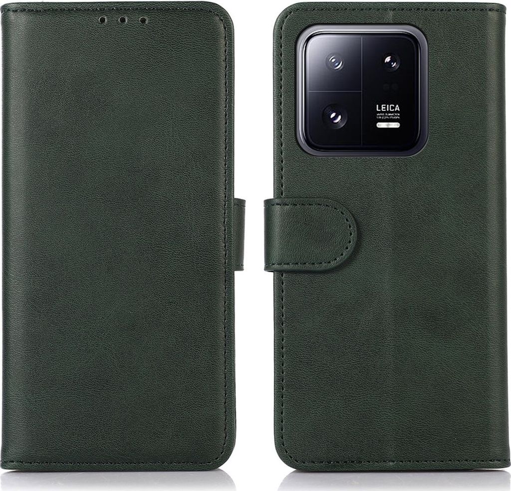 Mobigear Wallet Xiaomi 13 Hülle Klapphülle Geldbörse - Grün