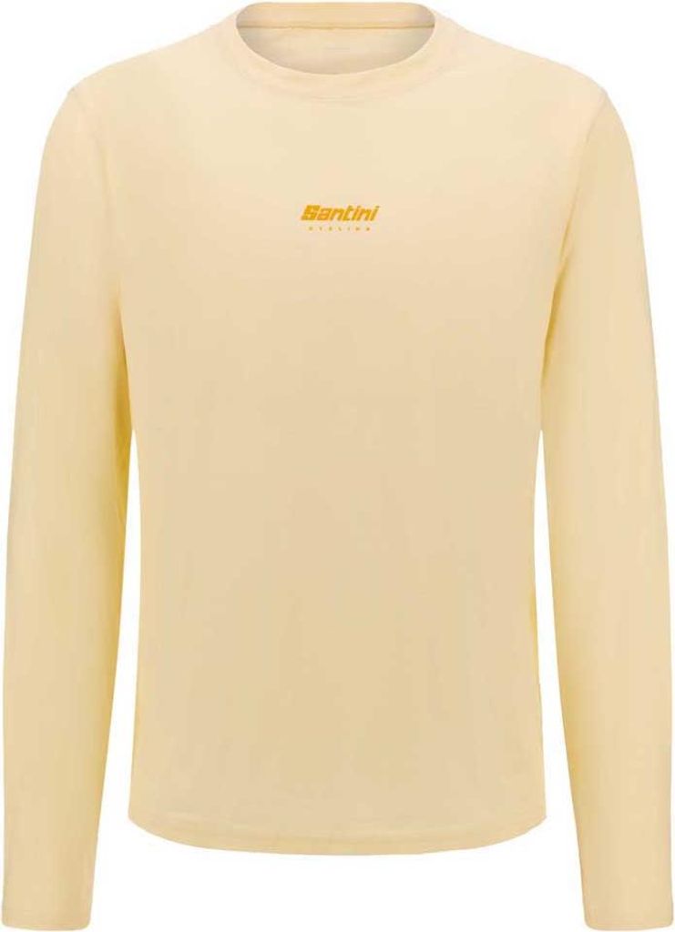 Santini Langarm-t-shirt Gelb S Herren,Damen Gelb S