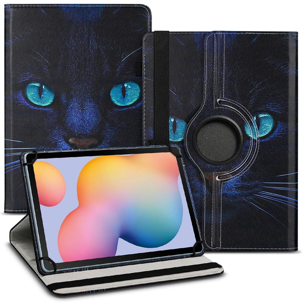 Tablet Tasche Samsung Galaxy Tab S11 S10 S9 S8 S7 FE Hülle 11 Zoll 360 DrehbarFarbe Uni 360 Taschen:Motiv 10